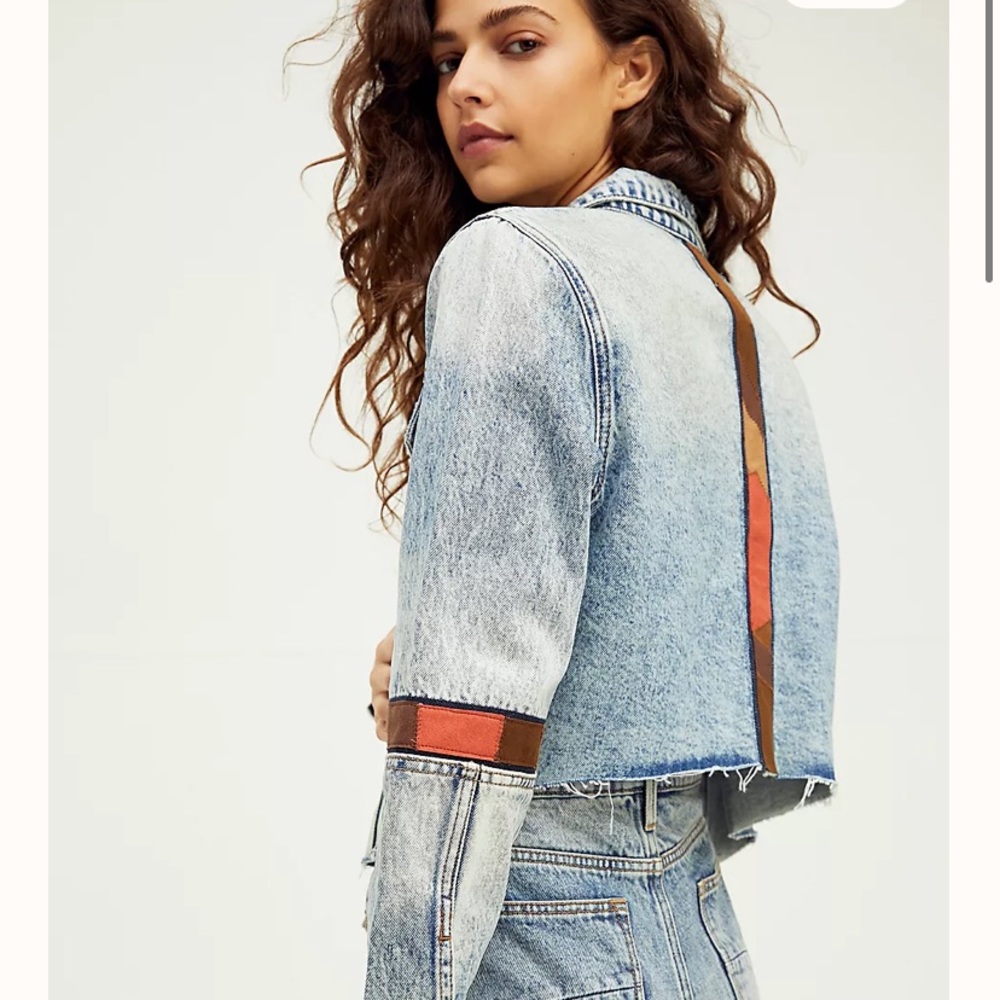 Driftwood Suede Insert Denim Trucker Jacket